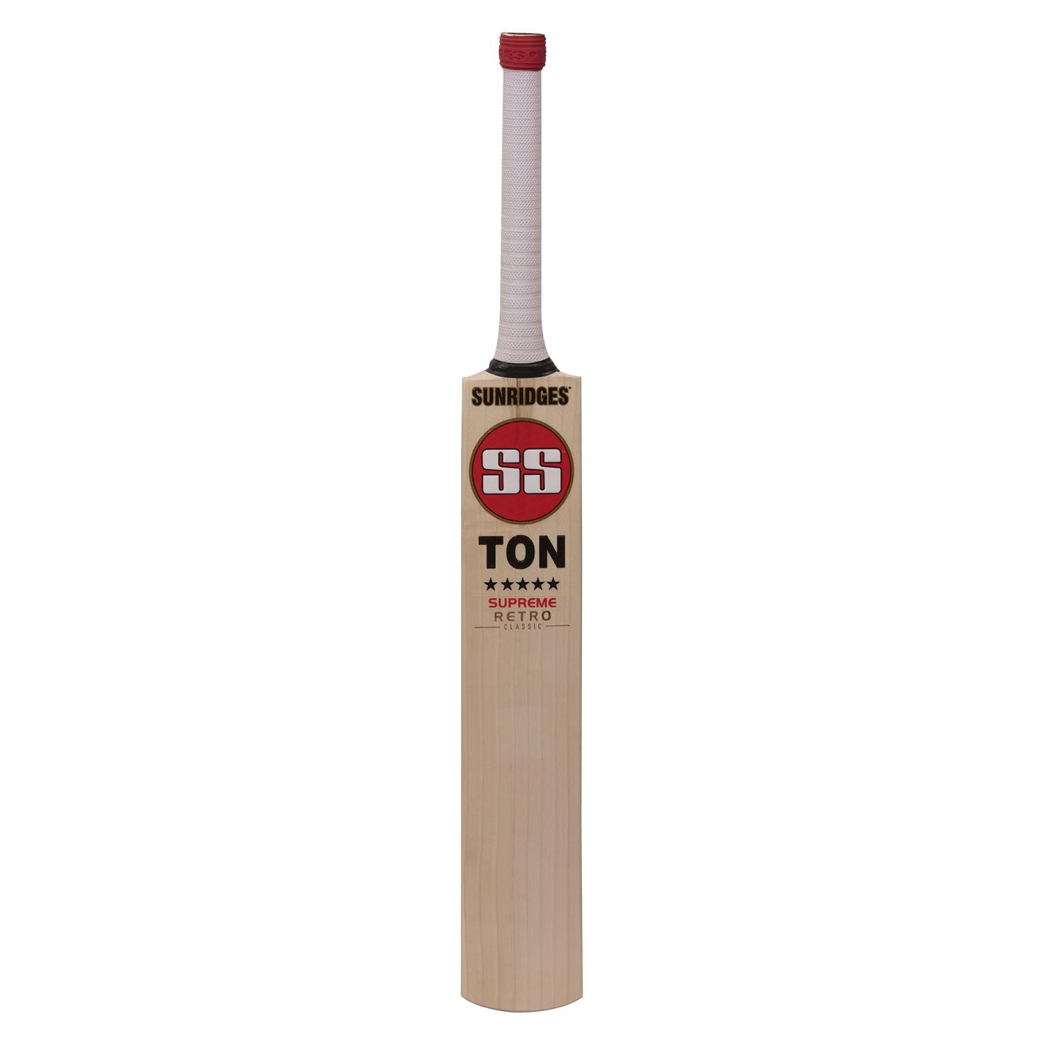 Cricket Bat Stickers Embossed SS TON Retro Dark Red 